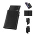 TOYFID Aluminum Alloy Wallet With Genuine Leather Cover Men&